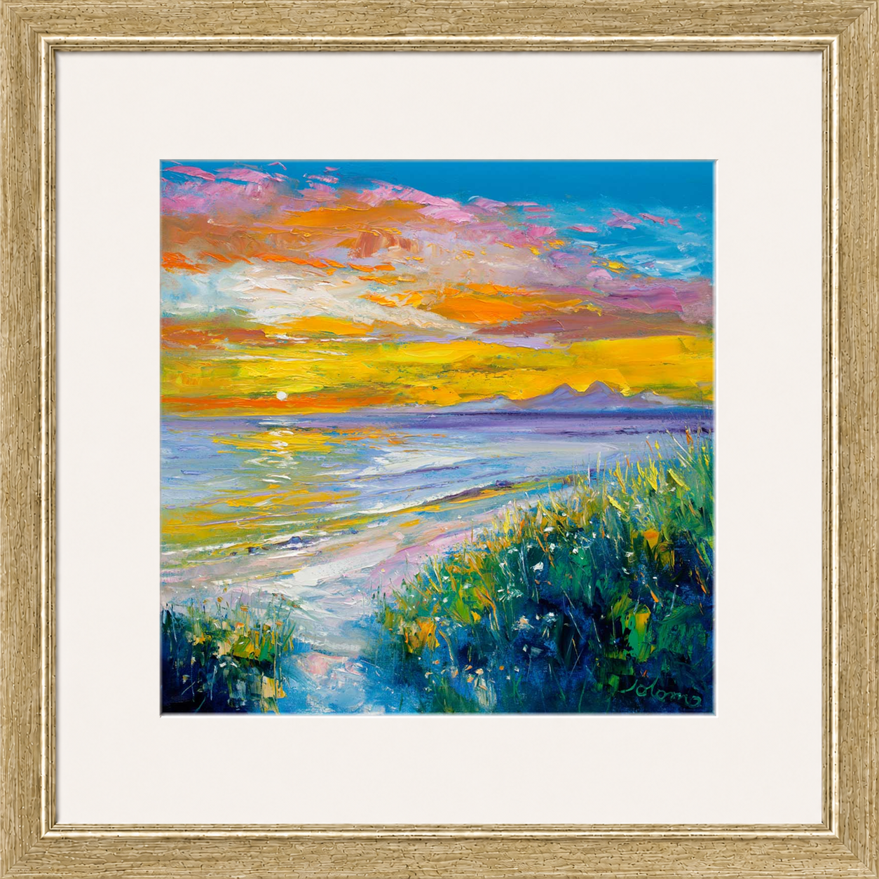 A'Chleit Beach, Kintrye to the Paps of Jura by John Lowrie Morrison (Jolomo)