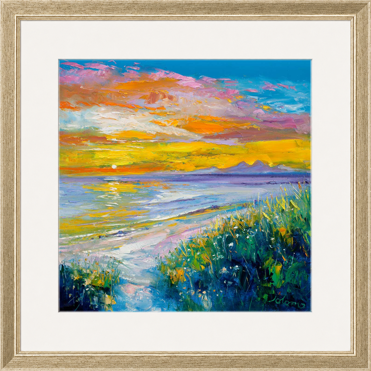 A'Chleit Beach, Kintrye to the Paps of Jura by John Lowrie Morrison (Jolomo)