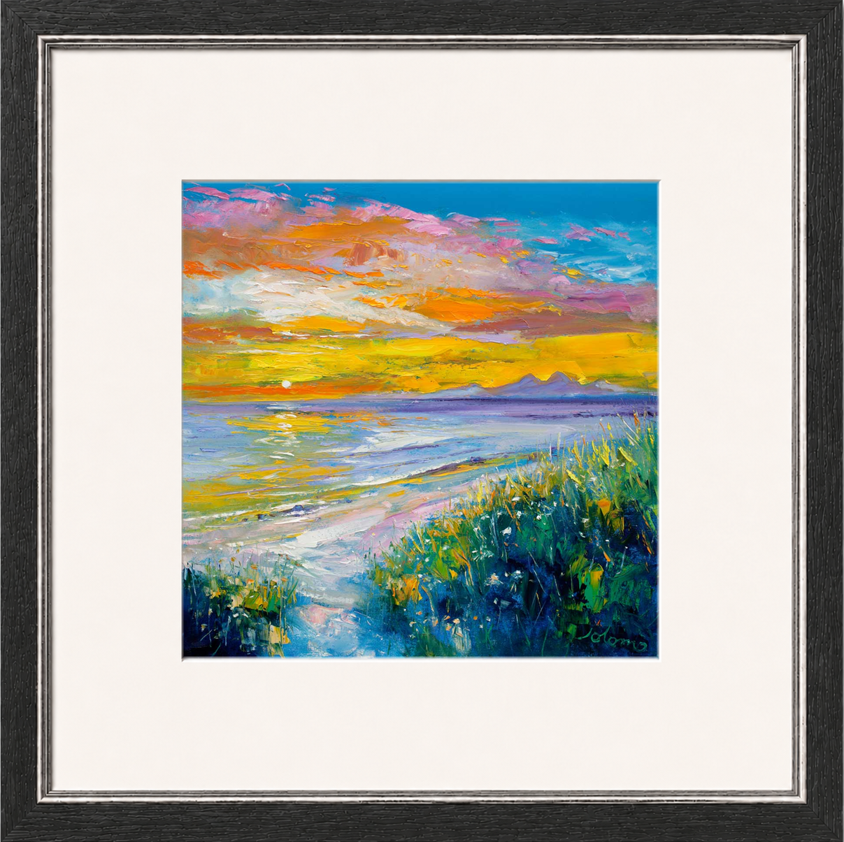 A'Chleit Beach, Kintrye to the Paps of Jura by John Lowrie Morrison (Jolomo)