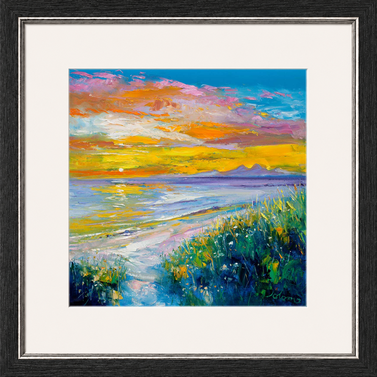 A'Chleit Beach, Kintrye to the Paps of Jura by John Lowrie Morrison (Jolomo)