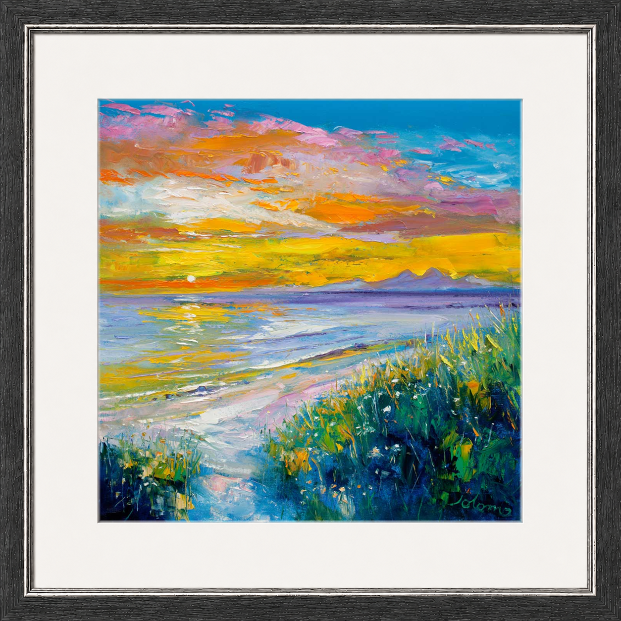 A'Chleit Beach, Kintrye to the Paps of Jura by John Lowrie Morrison (Jolomo)