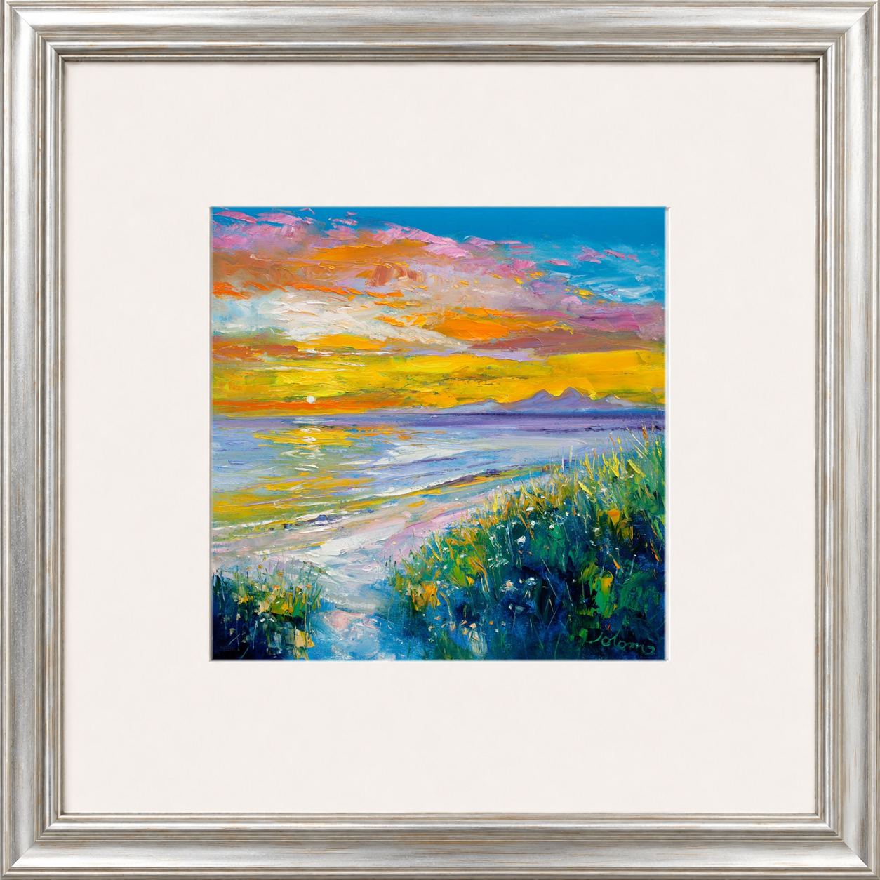 A'Chleit Beach, Kintrye to the Paps of Jura by John Lowrie Morrison (Jolomo)