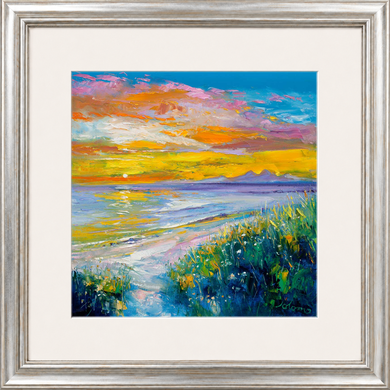 A'Chleit Beach, Kintrye to the Paps of Jura by John Lowrie Morrison (Jolomo)