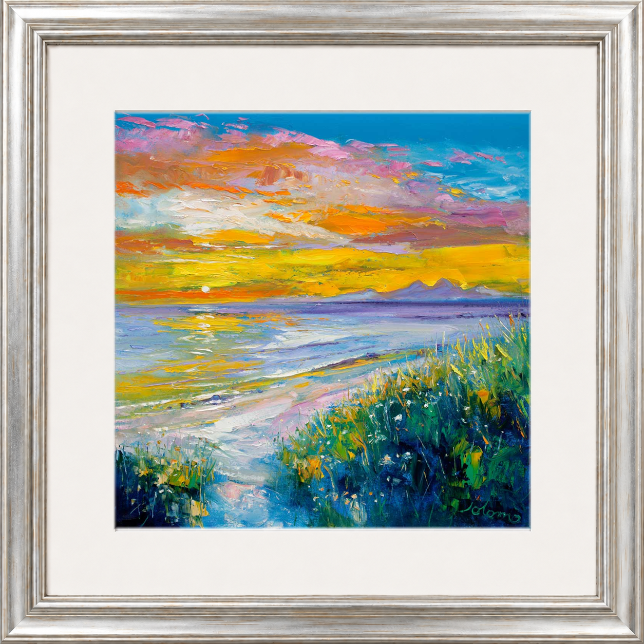 A'Chleit Beach, Kintrye to the Paps of Jura by John Lowrie Morrison (Jolomo)
