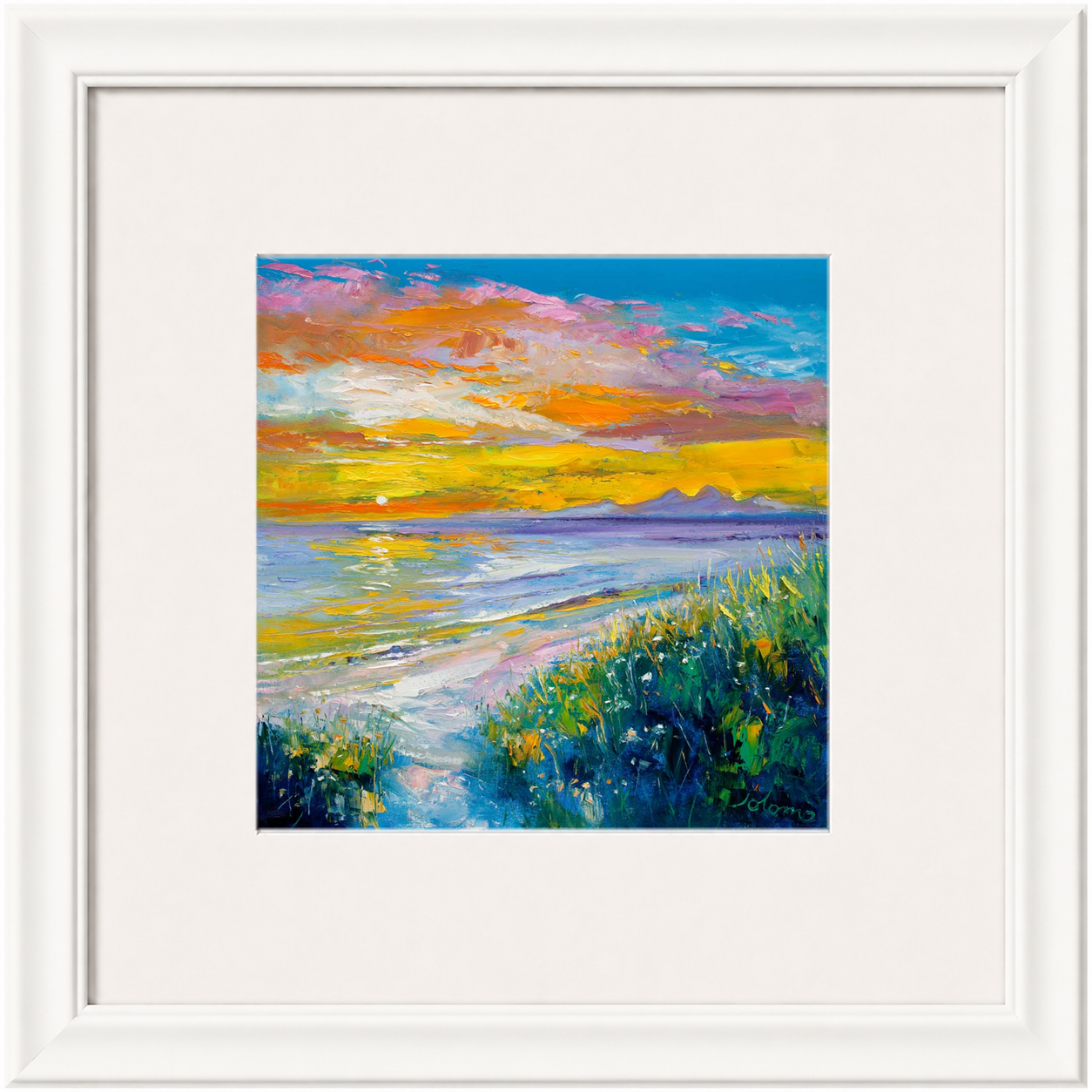 A'Chleit Beach, Kintrye to the Paps of Jura by John Lowrie Morrison (Jolomo)