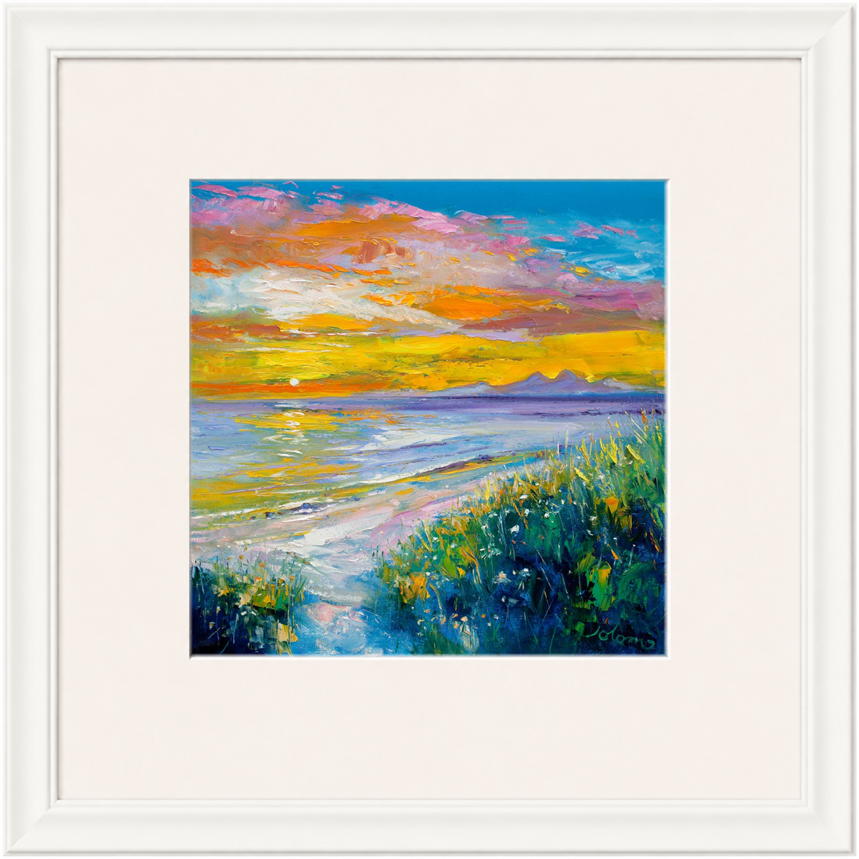 A'Chleit Beach, Kintrye to the Paps of Jura by John Lowrie Morrison (Jolomo)
