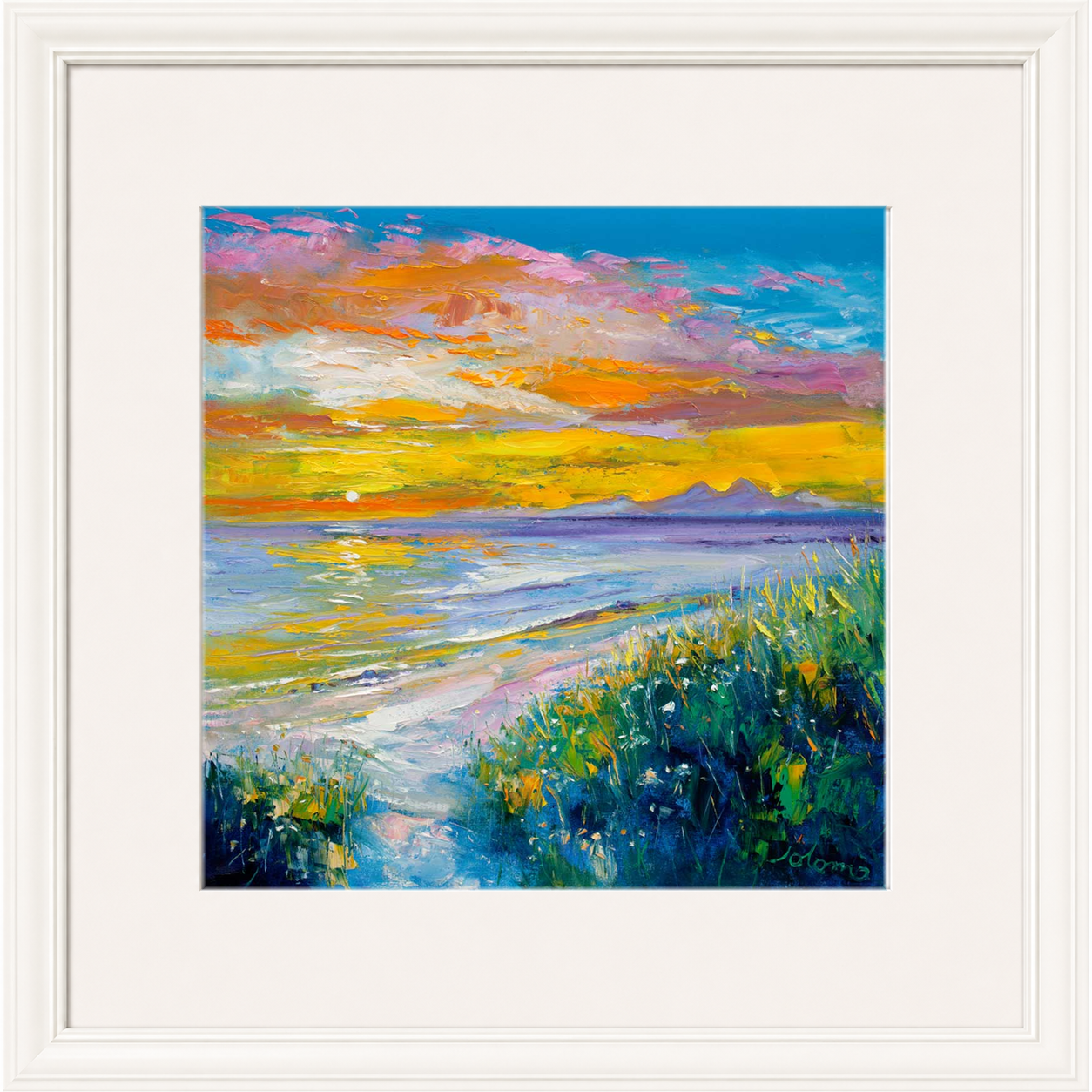 A'Chleit Beach, Kintrye to the Paps of Jura by John Lowrie Morrison (Jolomo)