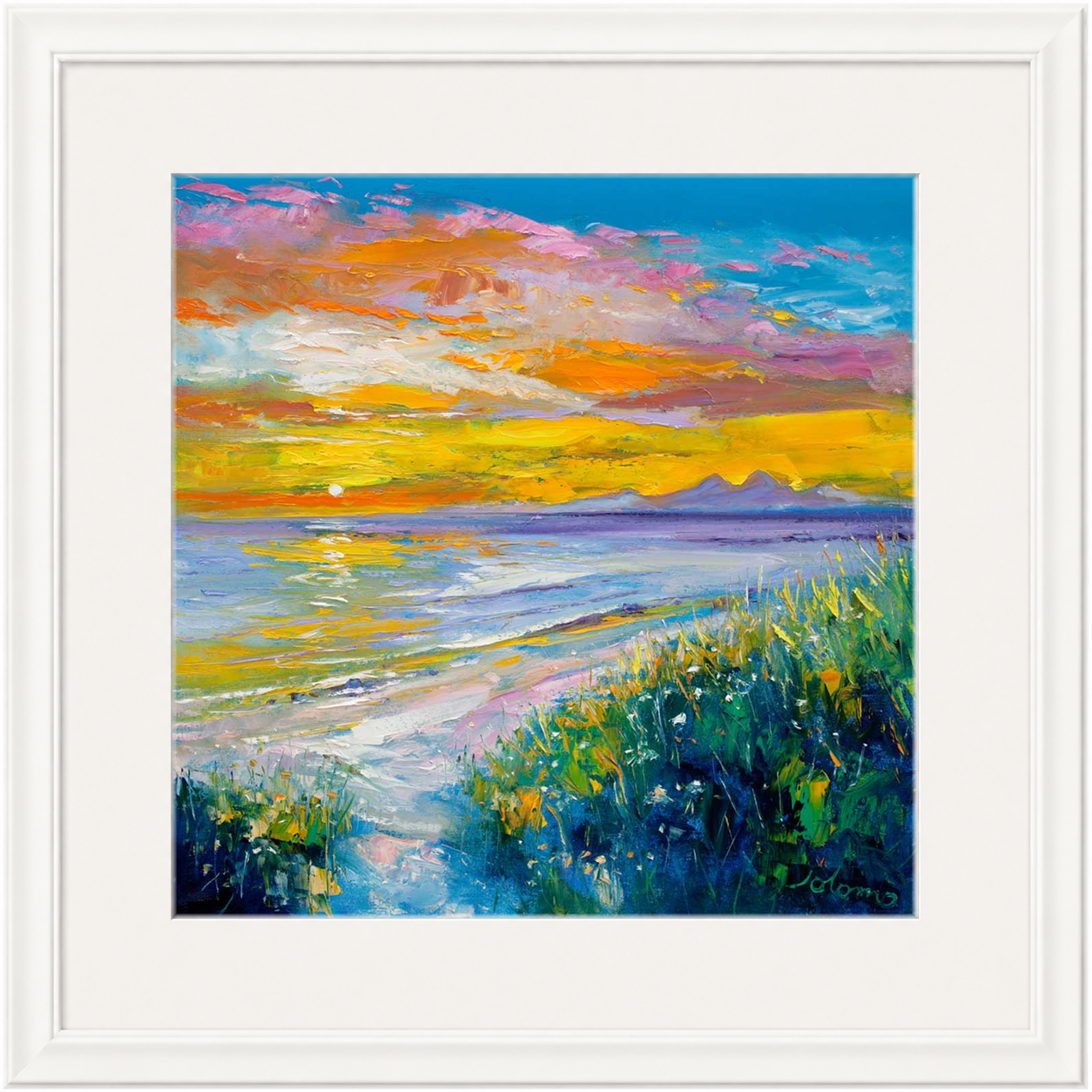 A'Chleit Beach, Kintrye to the Paps of Jura by John Lowrie Morrison (Jolomo)