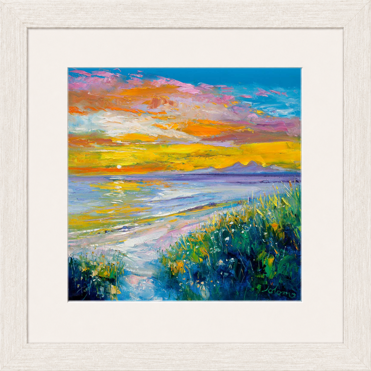A'Chleit Beach, Kintrye to the Paps of Jura by John Lowrie Morrison (Jolomo)