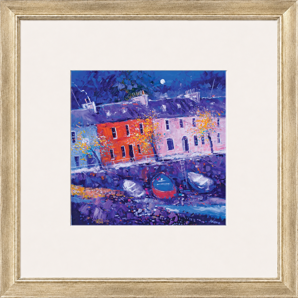 Autumn Gloaming, Tobermory Mull by Jolomo - Scottish landscape artwork framed wall art print, product image 6