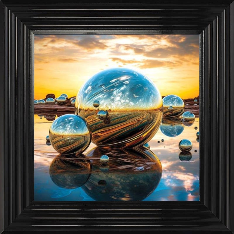 Orb Sunset Blue and Gold