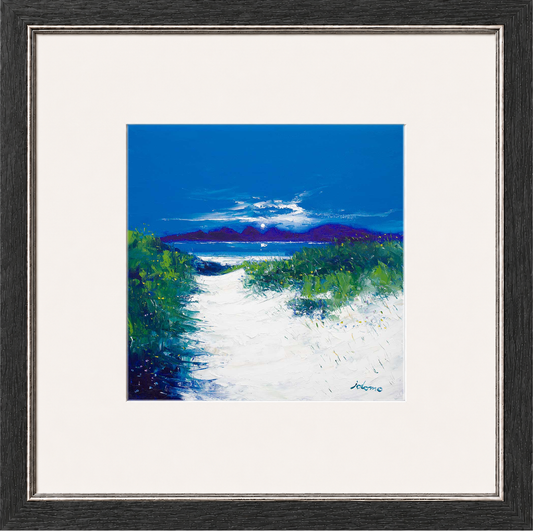 Beach Path, Luskentyre, Isle of Harris by John Lowrie Morrison (Jolomo) Framed Art