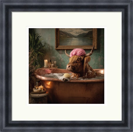 Pampered Cow by the Highland Cow Collective