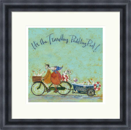 It's The Travelling Paddling Pool by Sam Toft framed sam toft wall art print - alternate product image 3