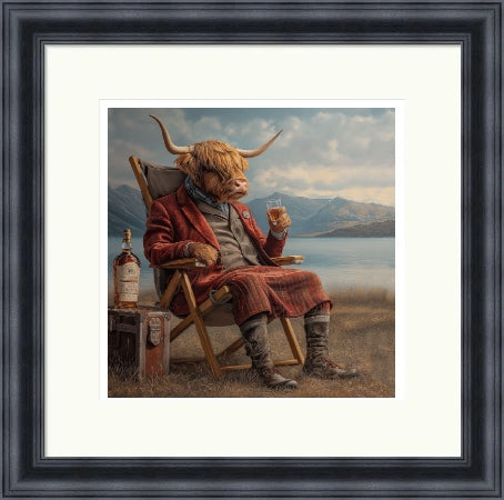 A Dram by the Loch by by the Highland Cow Collective
