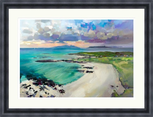 Eigg and Rhum from Sanna Bay by Scott Naismith framed signed limited edition Scottish landscape wall art print - alternate product image 3