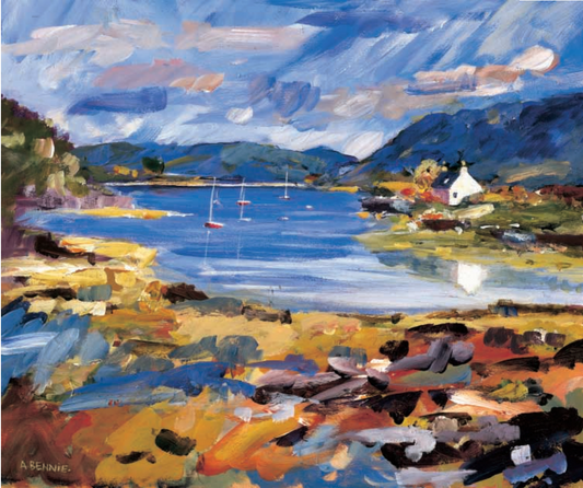 Boats Plockton by Alistair Bennie