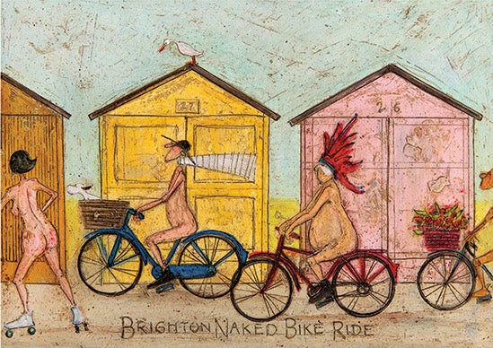 Brighton Naked Bike Ride by Sam Toft