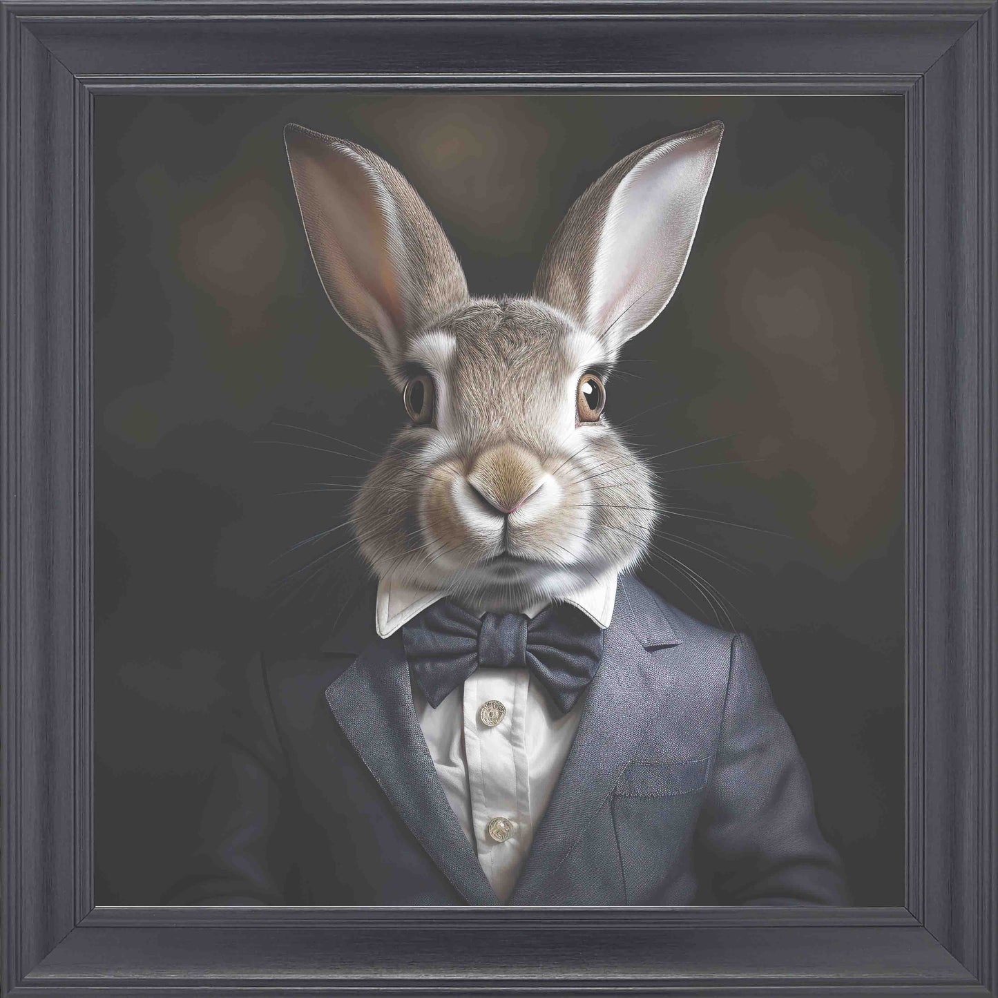 Bunny Suit Framed Wall Art - Black