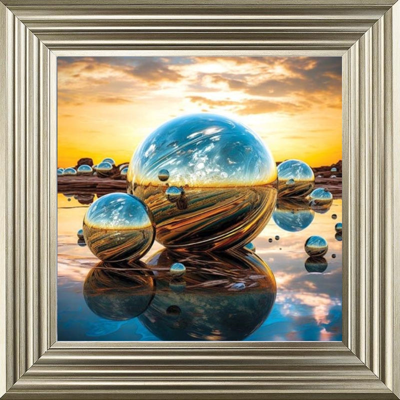 Orb Sunset Blue and Gold