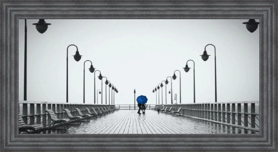 Strolling On The Pier - Blue