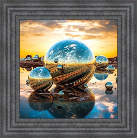 Orb Sunset Blue and Gold