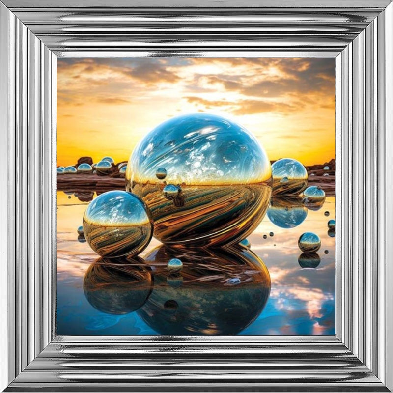 Orb Sunset Blue and Gold