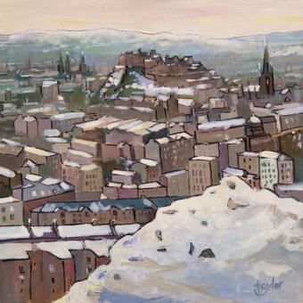 Winter's Day, Salisbury Crags by Chris Taylor