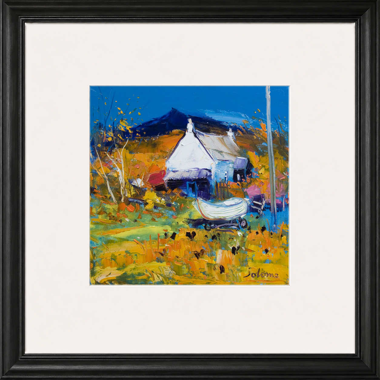 Croft, Boat & Hens, Ballygowan, Isle of Mull by John Lowrie Morrison (Jolomo)