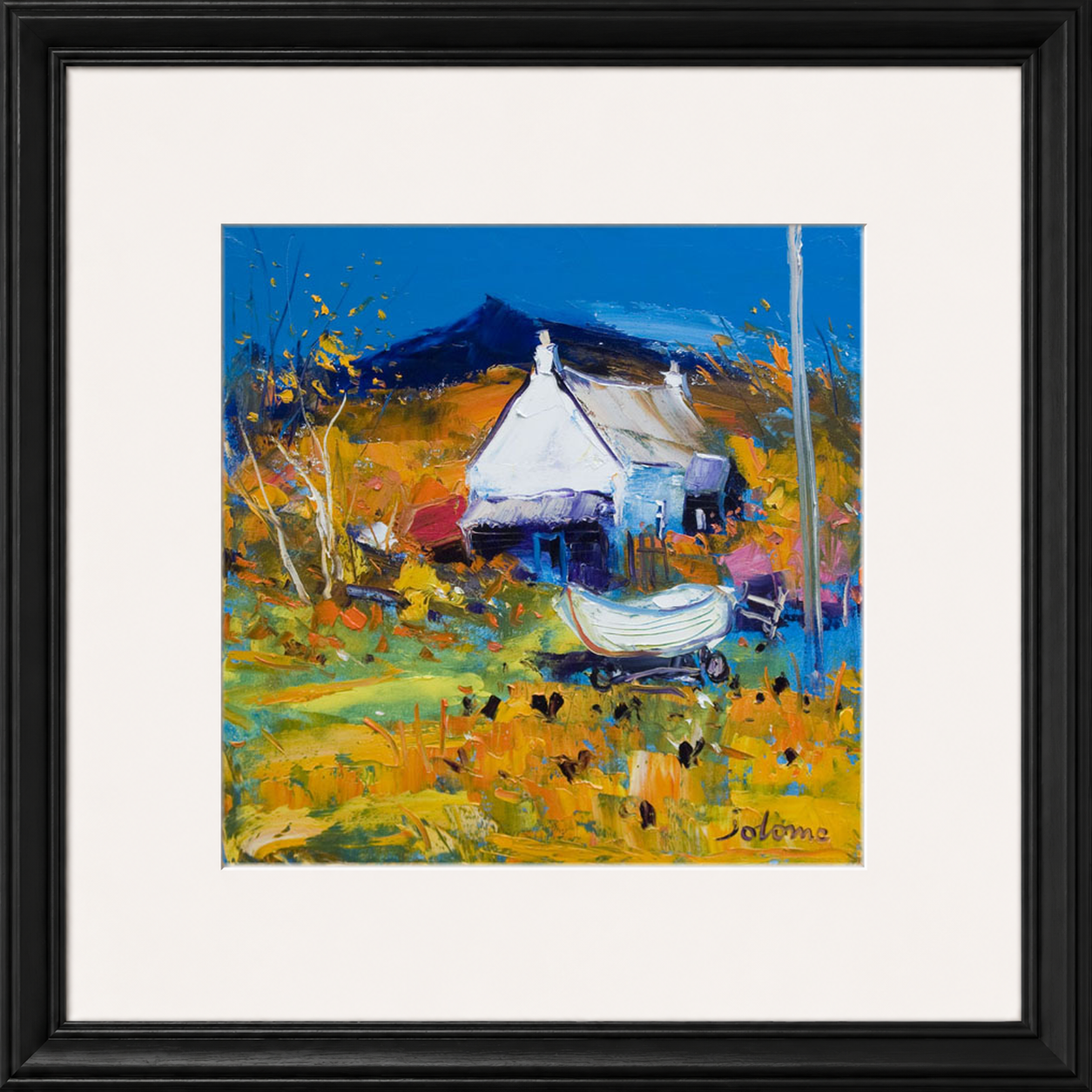 Croft, Boat & Hens, Ballygowan, Isle of Mull by John Lowrie Morrison (Jolomo)