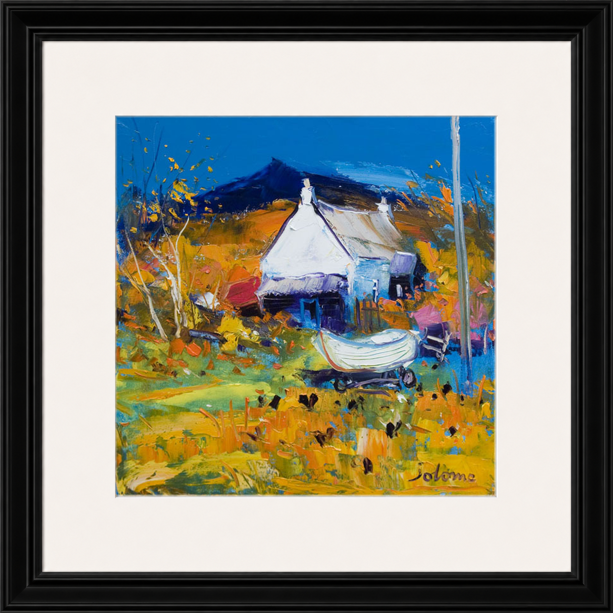 Croft, Boat & Hens, Ballygowan, Isle of Mull by John Lowrie Morrison (Jolomo)