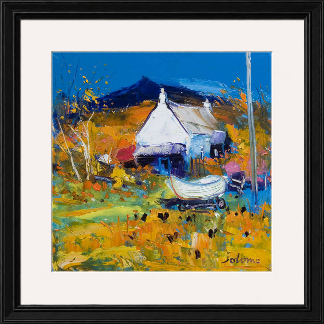 Croft, Boat & Hens, Ballygowan, Isle of Mull by John Lowrie Morrison (Jolomo)