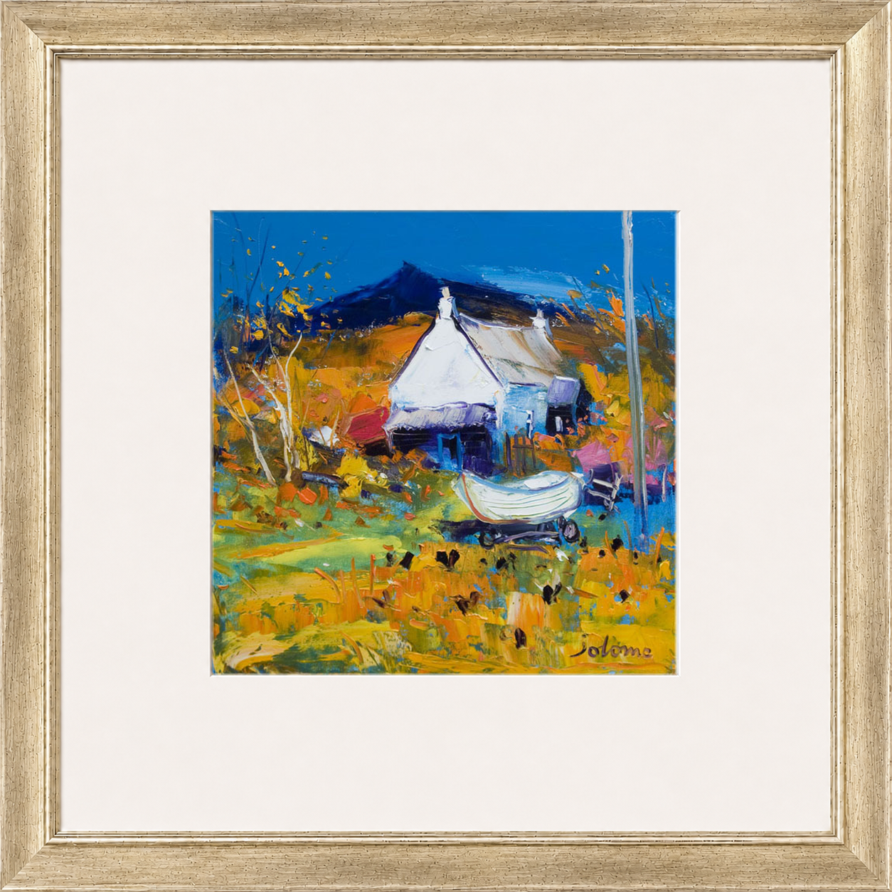Croft, Boat & Hens, Ballygowan, Isle of Mull by John Lowrie Morrison (Jolomo)