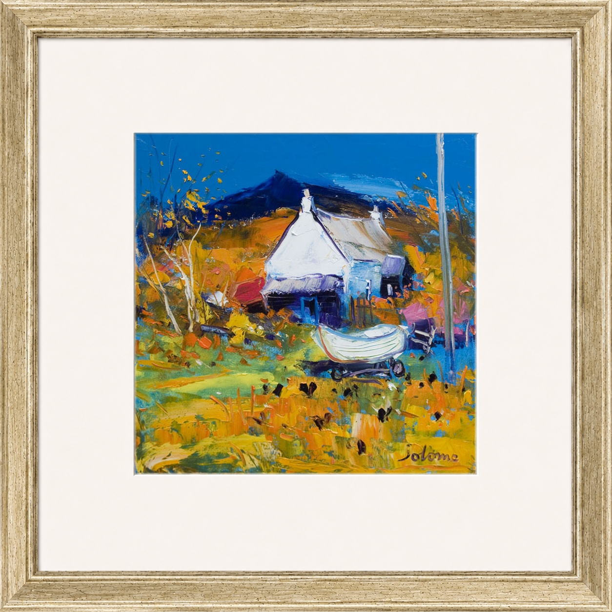 Croft, Boat & Hens, Ballygowan, Isle of Mull by John Lowrie Morrison (Jolomo)