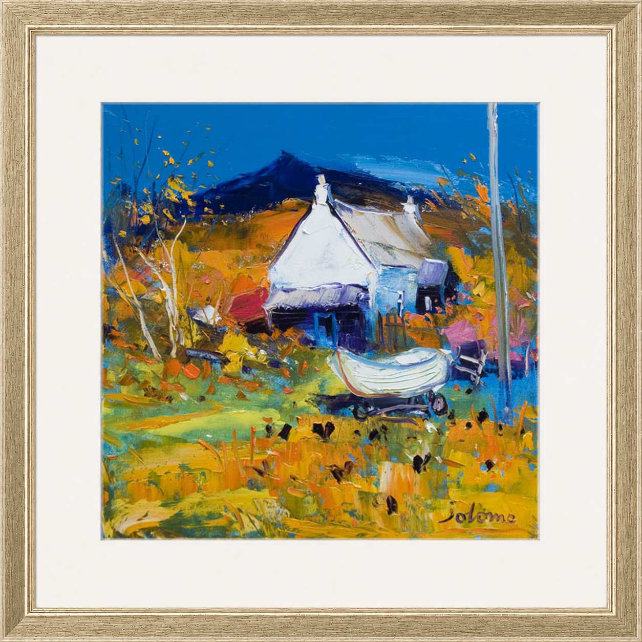 Croft, Boat & Hens, Ballygowan, Isle of Mull by John Lowrie Morrison (Jolomo)