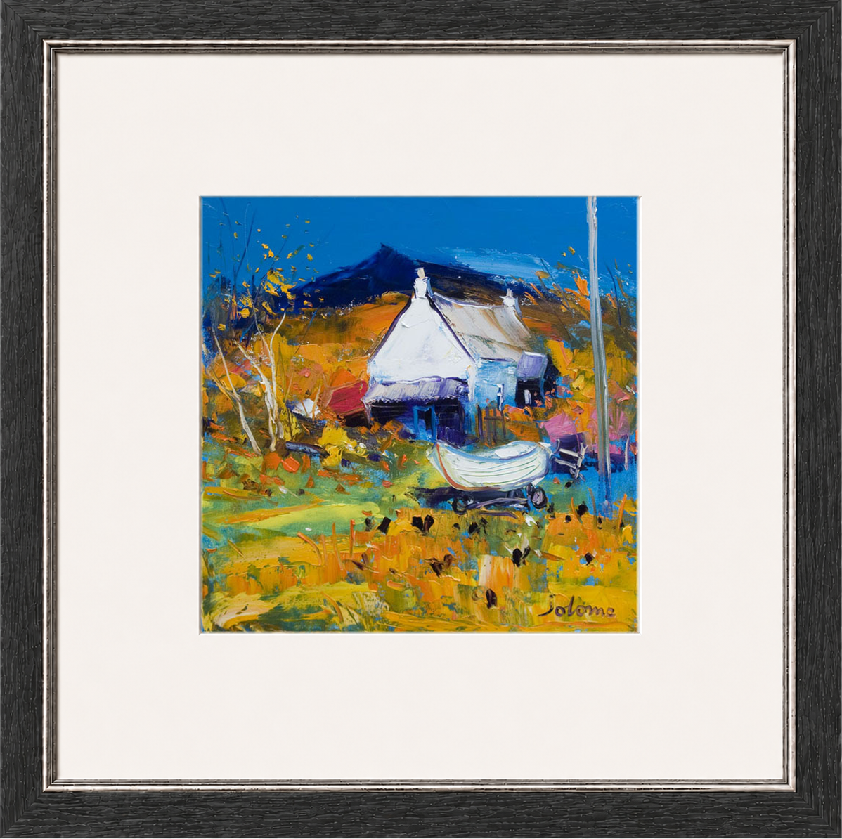 Croft, Boat & Hens, Ballygowan, Isle of Mull by John Lowrie Morrison (Jolomo)