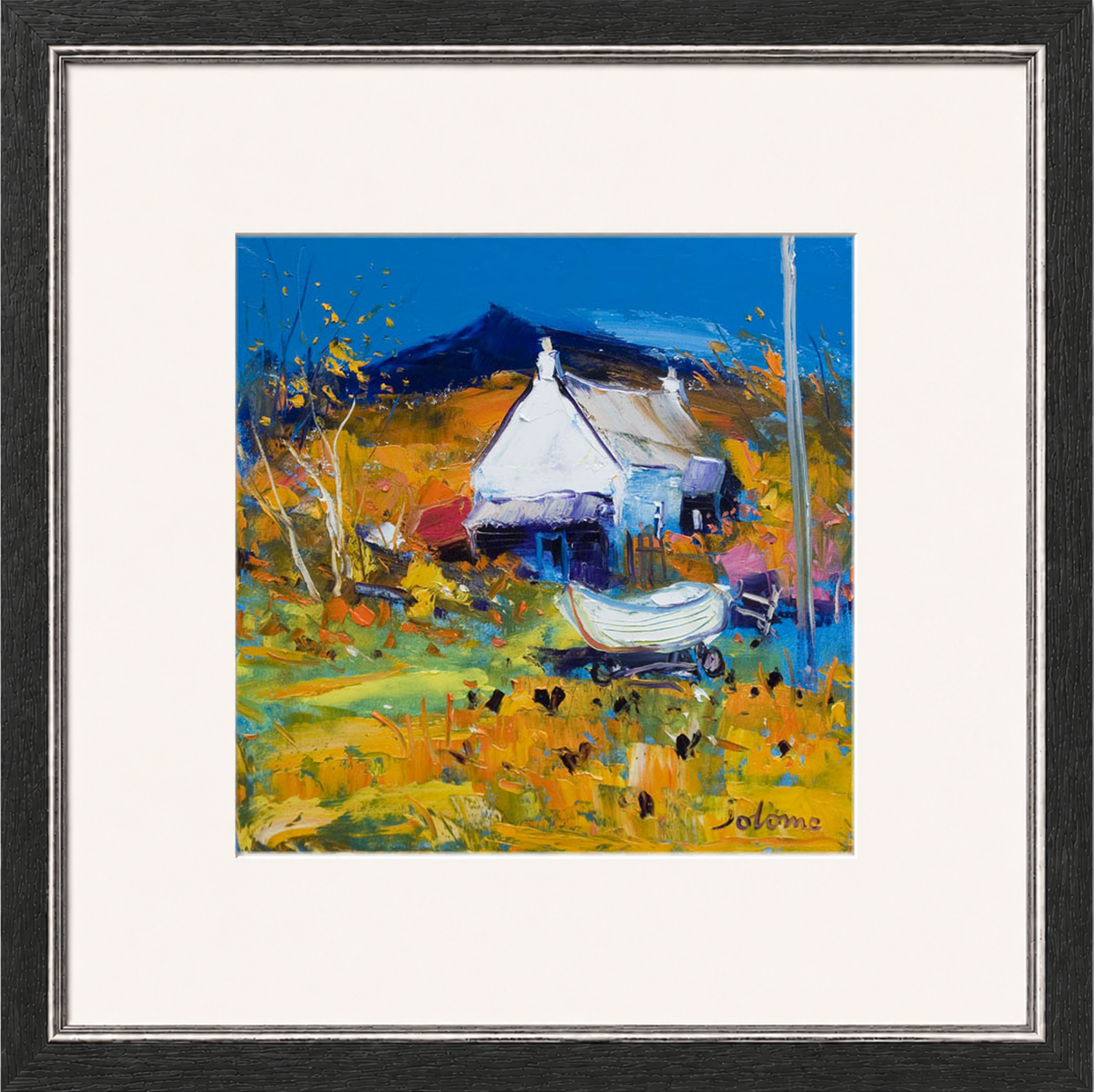 Croft, Boat & Hens, Ballygowan, Isle of Mull by John Lowrie Morrison (Jolomo)