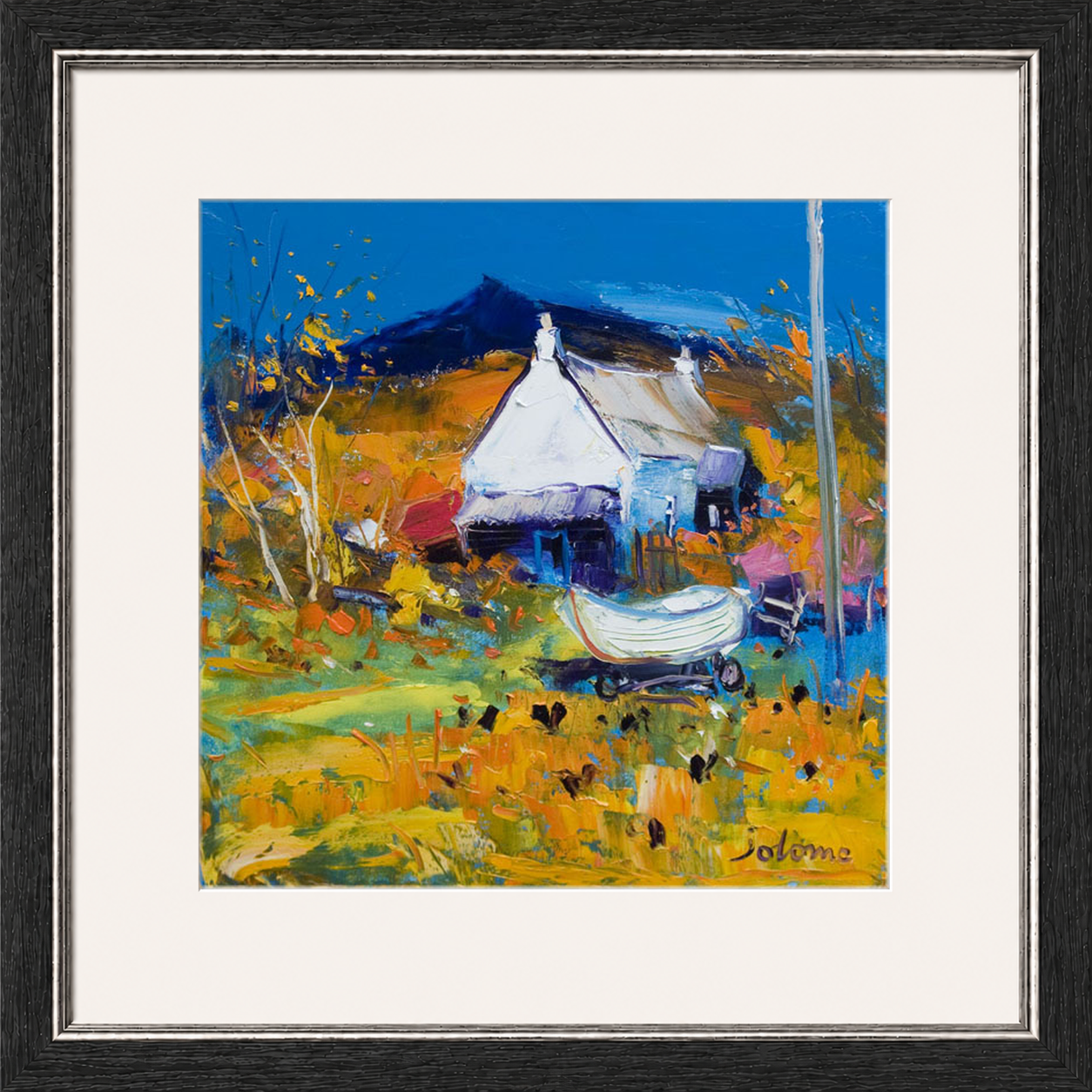 Croft, Boat & Hens, Ballygowan, Isle of Mull by John Lowrie Morrison (Jolomo)