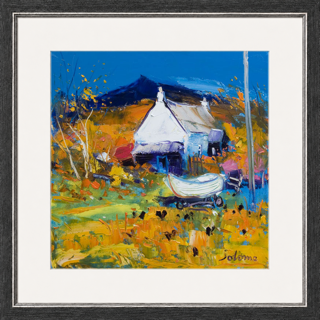 Croft, Boat & Hens, Ballygowan, Isle of Mull by John Lowrie Morrison (Jolomo)