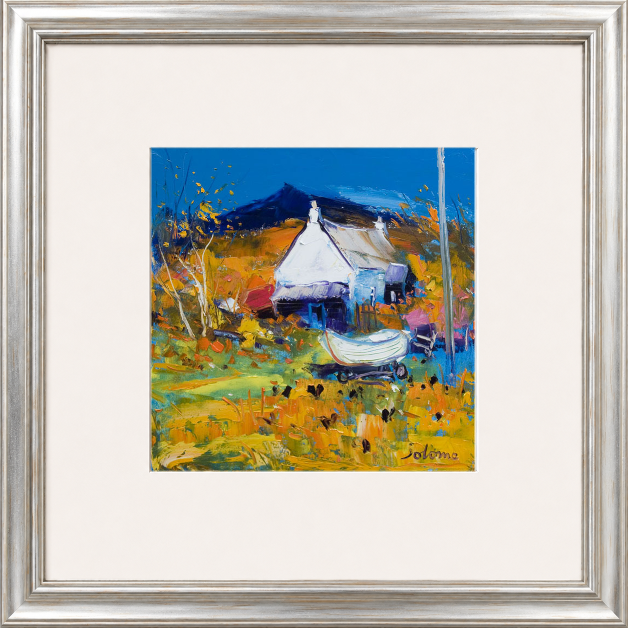 Croft, Boat & Hens, Ballygowan, Isle of Mull by John Lowrie Morrison (Jolomo)