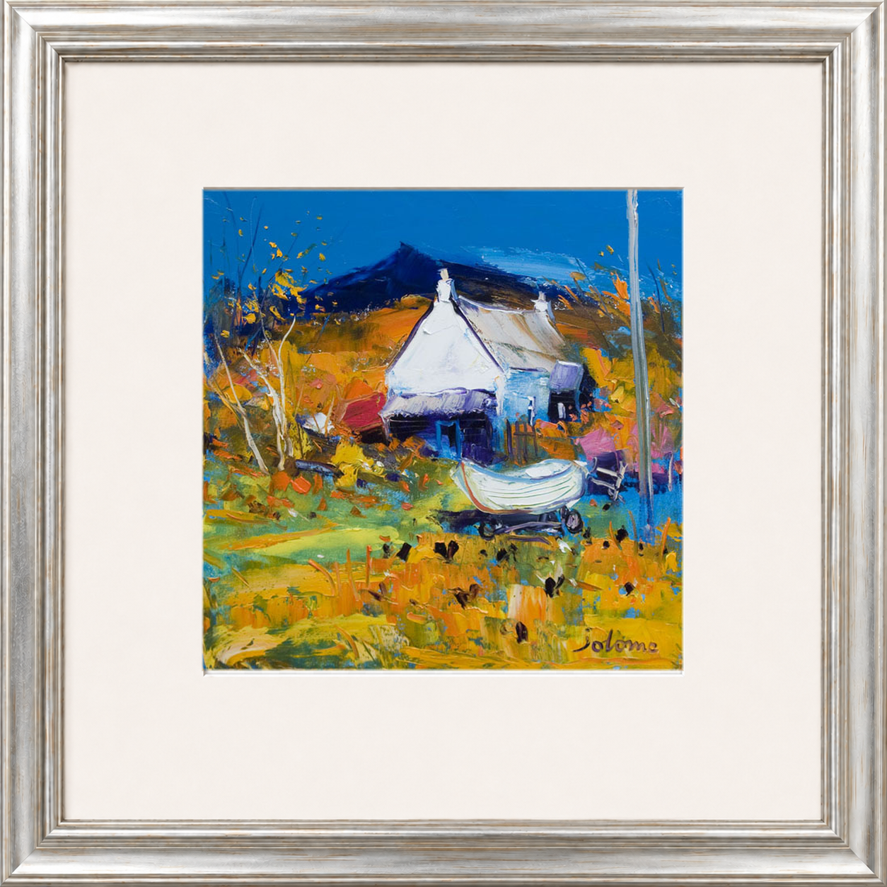 Croft, Boat & Hens, Ballygowan, Isle of Mull by John Lowrie Morrison (Jolomo)