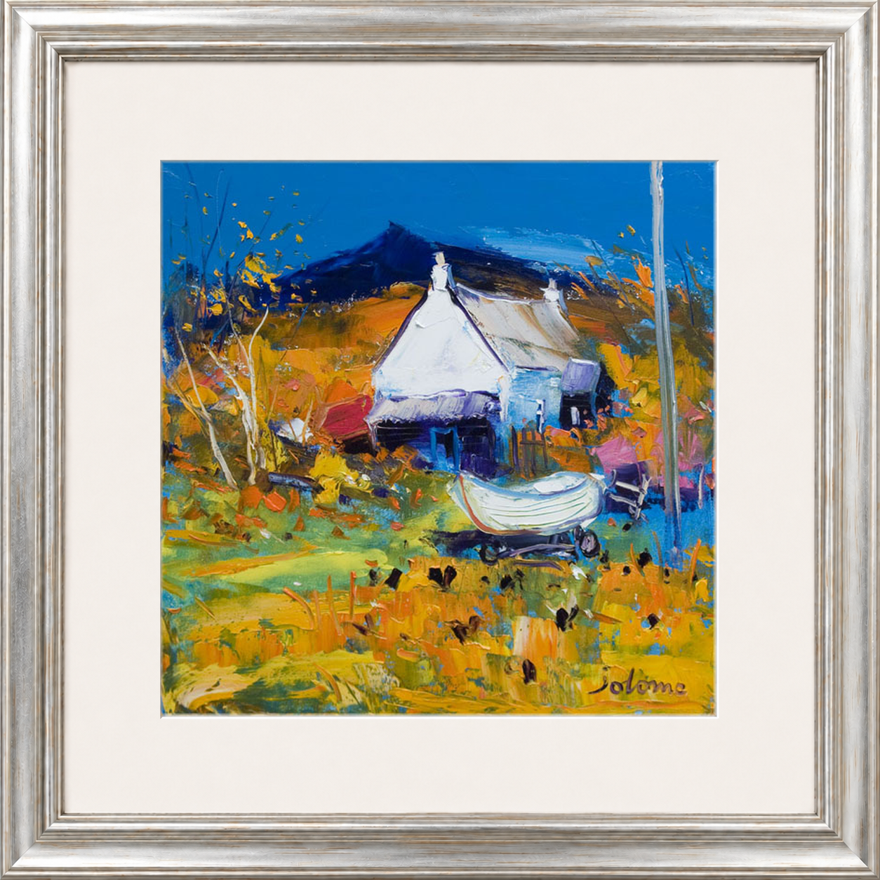 Croft, Boat & Hens, Ballygowan, Isle of Mull by John Lowrie Morrison (Jolomo)