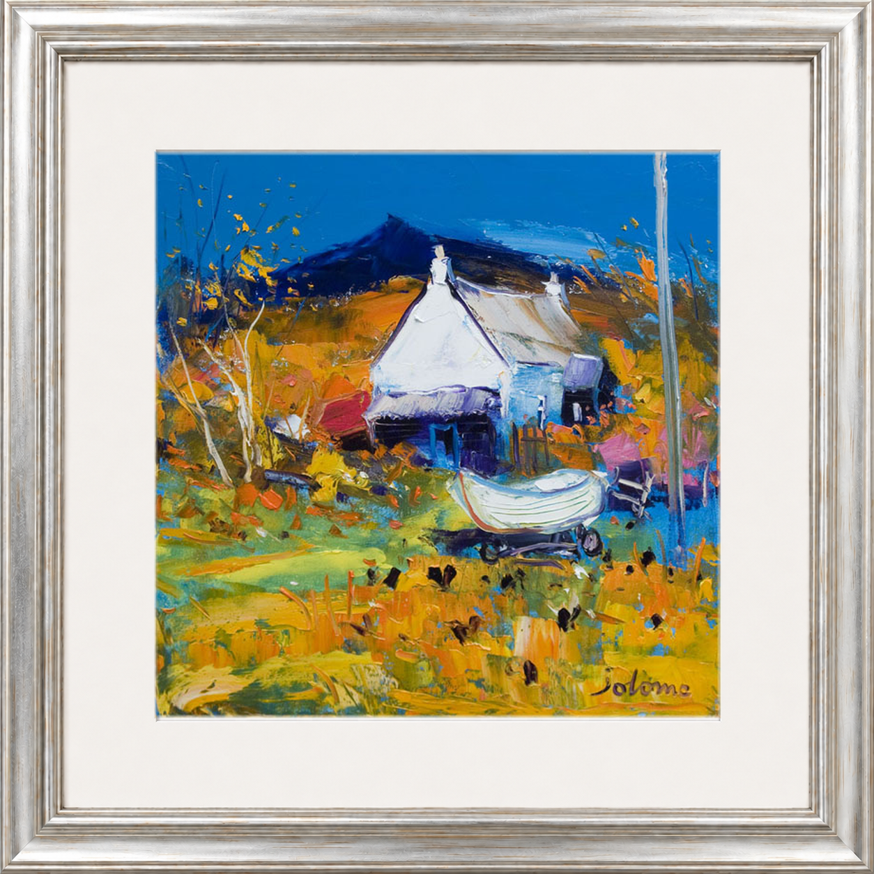 Croft, Boat & Hens, Ballygowan, Isle of Mull by John Lowrie Morrison (Jolomo)