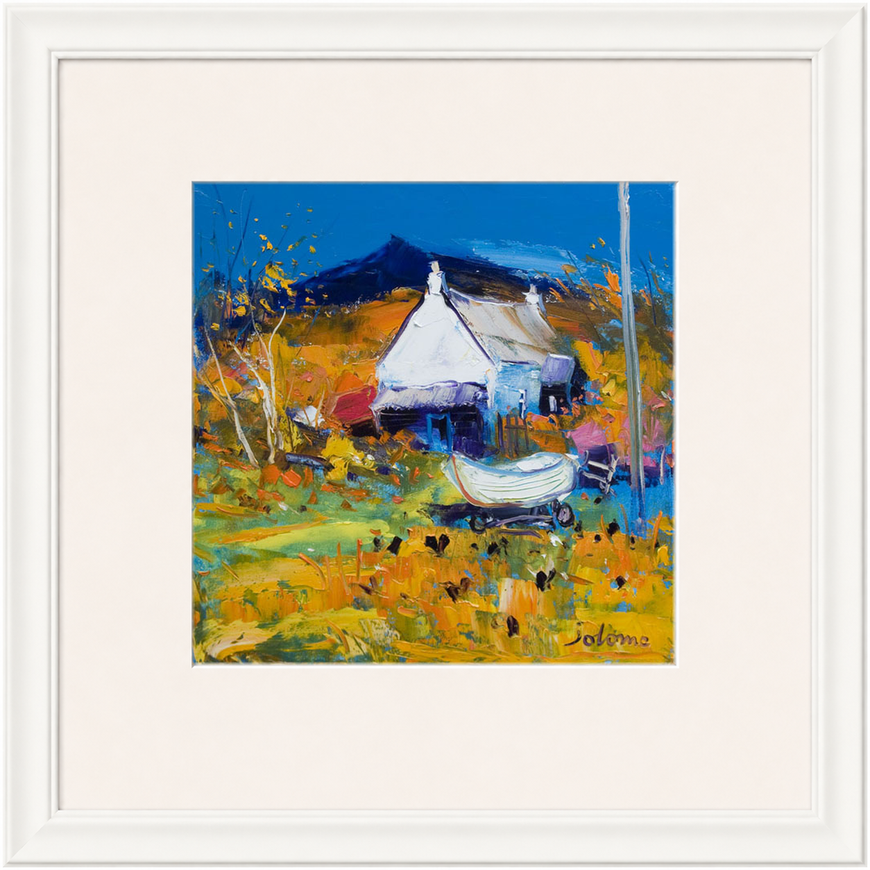 Croft, Boat & Hens, Ballygowan, Isle of Mull by John Lowrie Morrison (Jolomo)