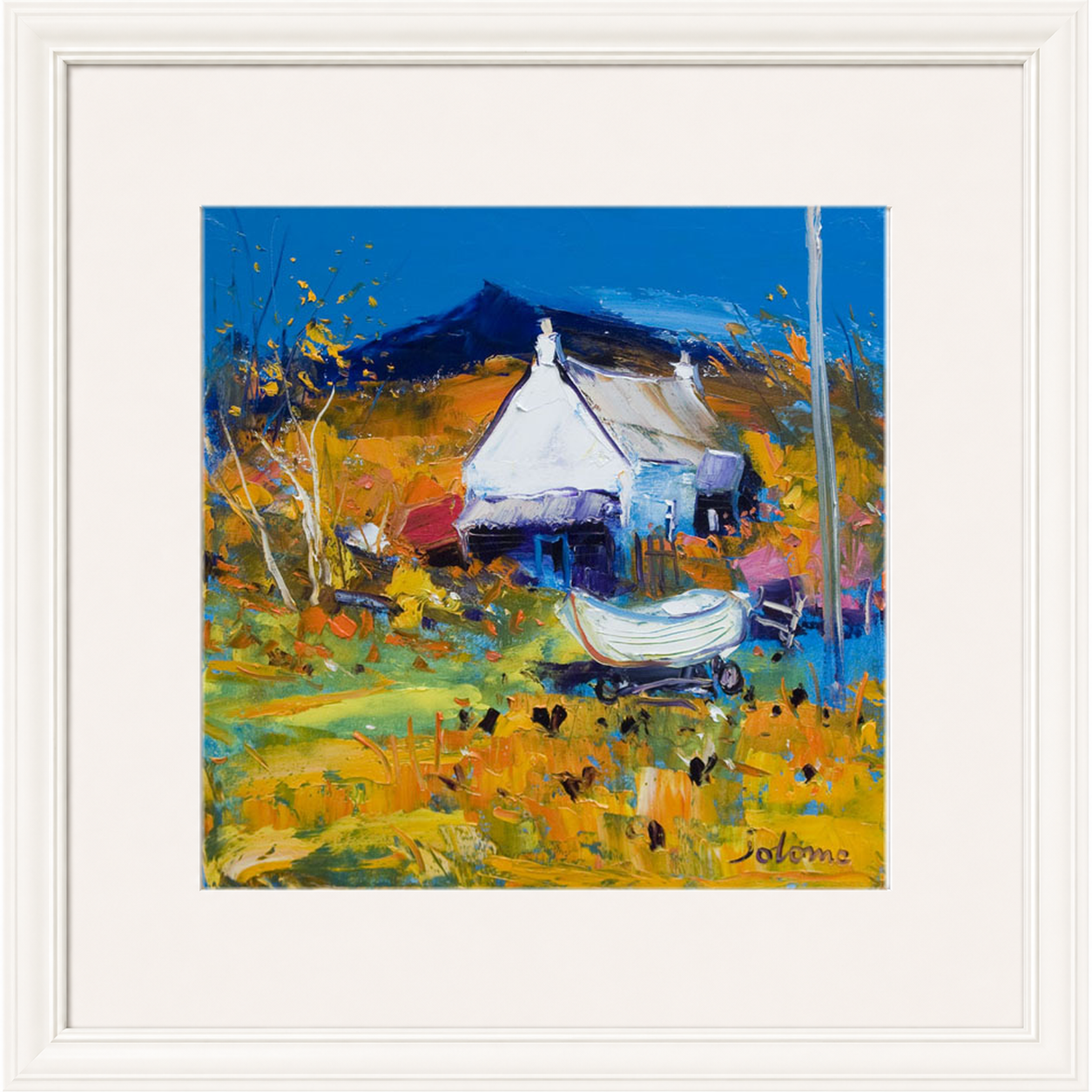Croft, Boat & Hens, Ballygowan, Isle of Mull by John Lowrie Morrison (Jolomo)
