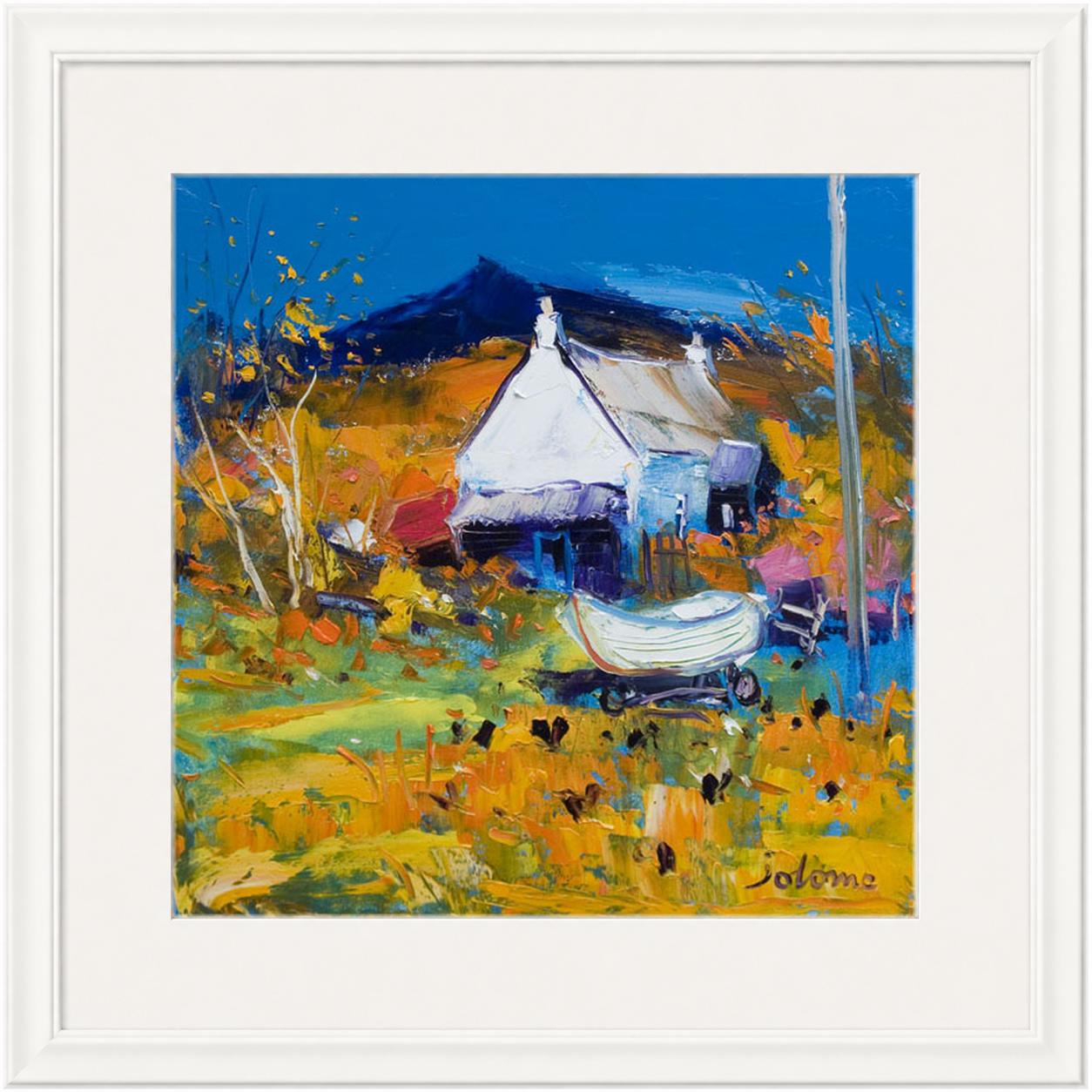 Croft, Boat & Hens, Ballygowan, Isle of Mull by John Lowrie Morrison (Jolomo)