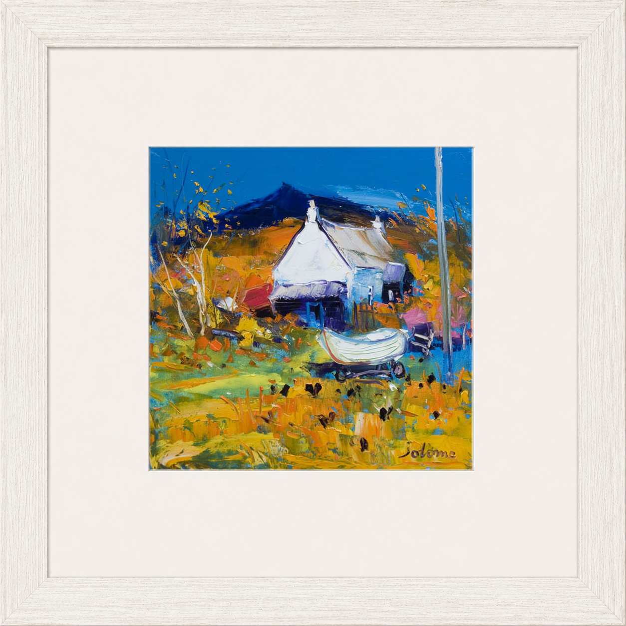 Croft, Boat & Hens, Ballygowan, Isle of Mull by John Lowrie Morrison (Jolomo)