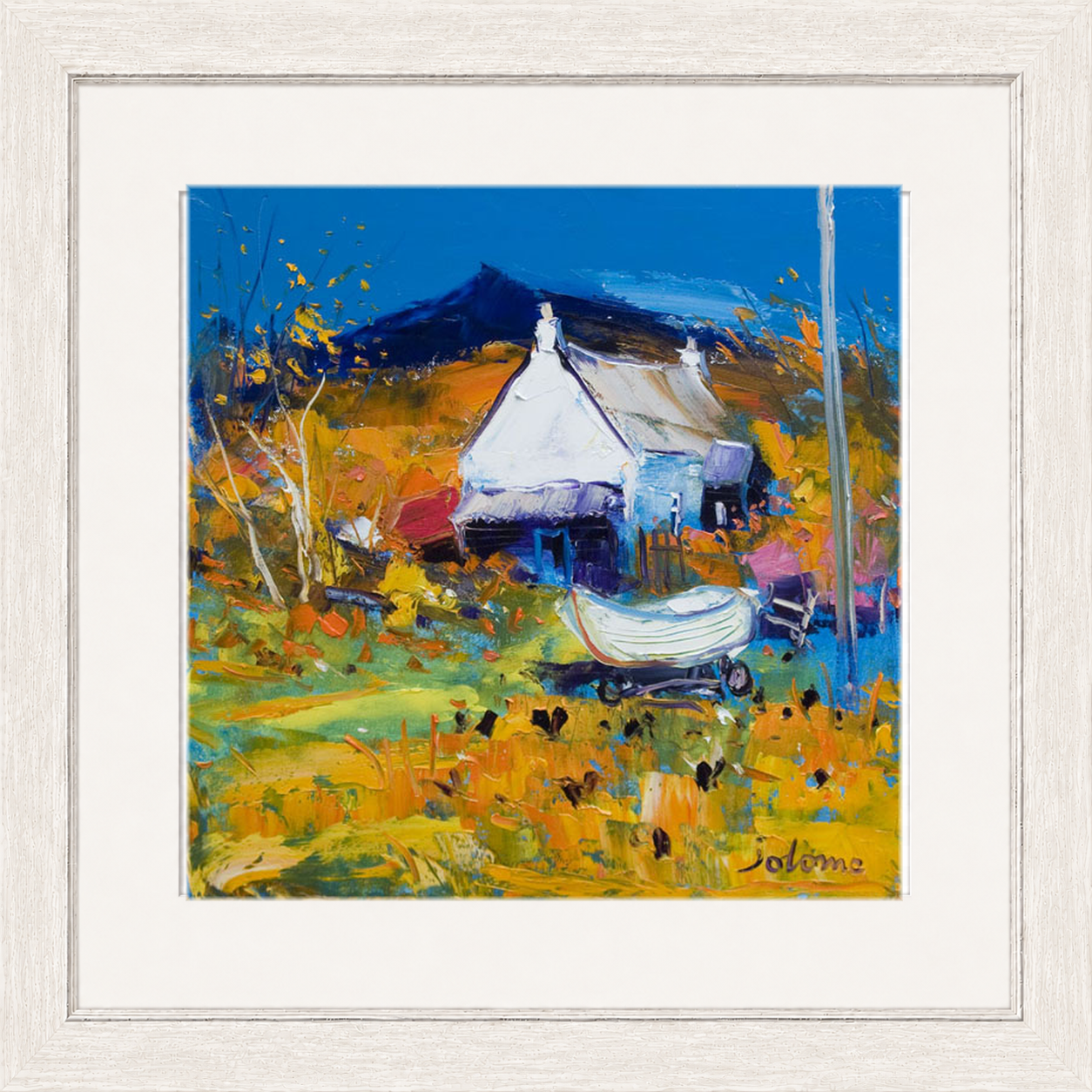 Croft, Boat & Hens, Ballygowan, Isle of Mull by John Lowrie Morrison (Jolomo)
