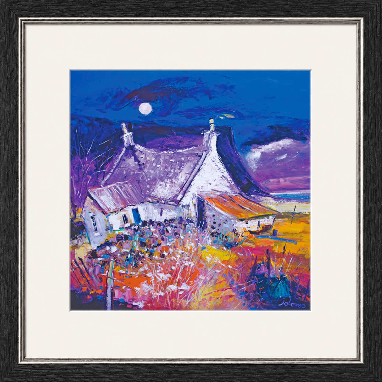 Evening Falls on Archie Baldie's, Gribun by Jolomo - Scottish landscape artwork framed wall art print, product image 14