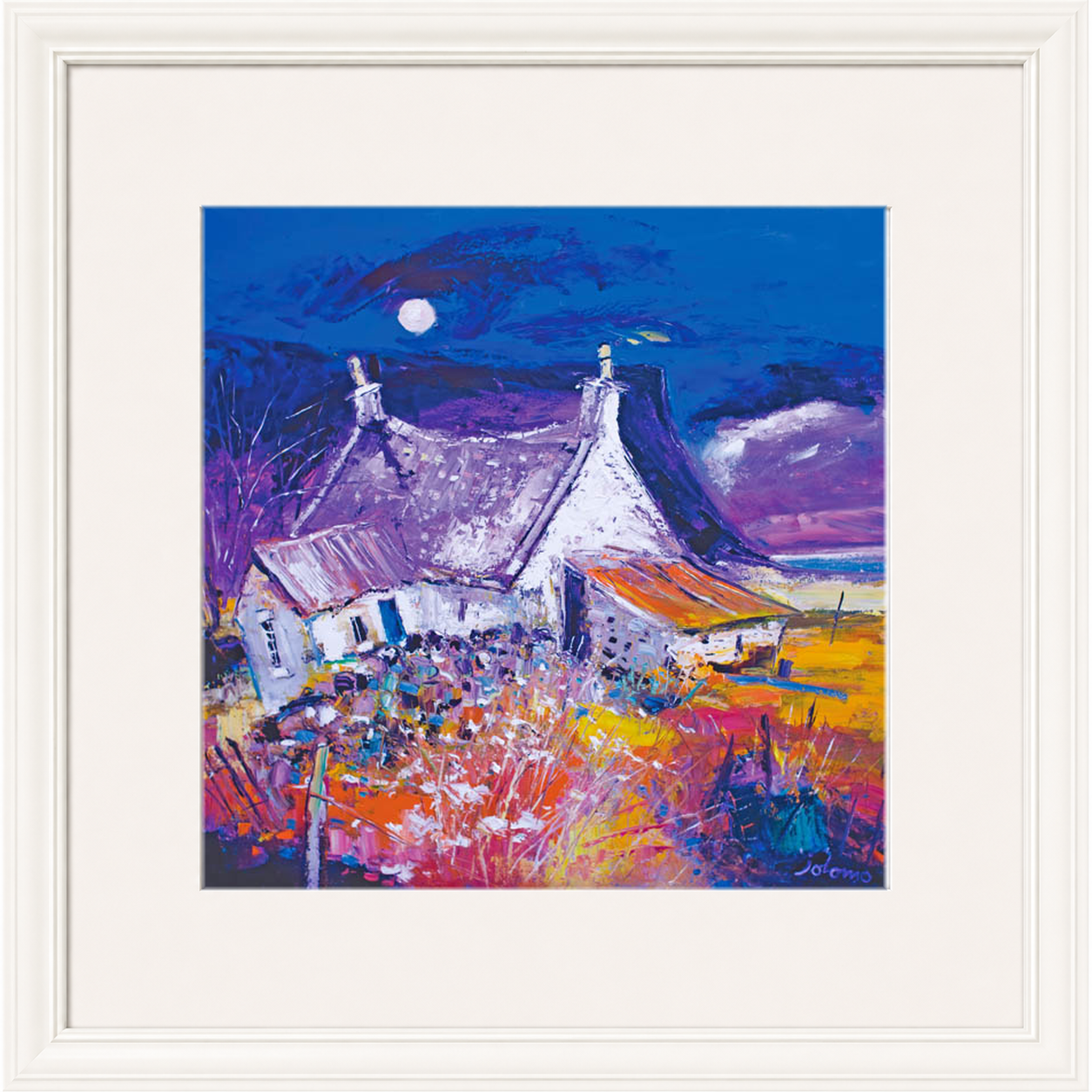 Evening Falls on Archie Baldie's, Gribun by Jolomo - Scottish landscape artwork framed wall art print, product image 16